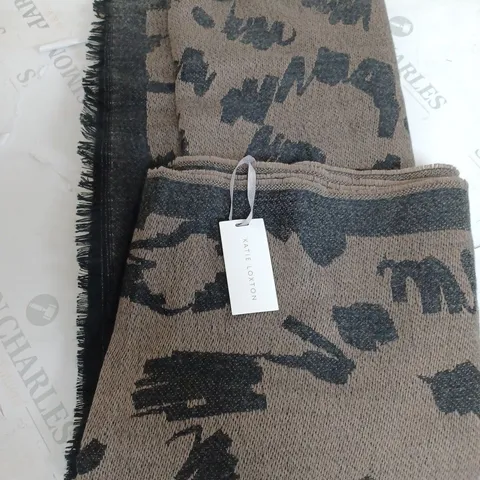 KATIE LOXTON BROWN/BLACK SCARF