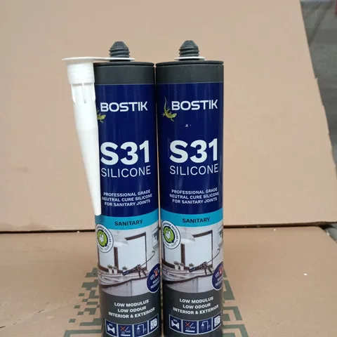 BOSTIK S31 SILICONE SEALANT – SANITARY GRADE TWIN PACK