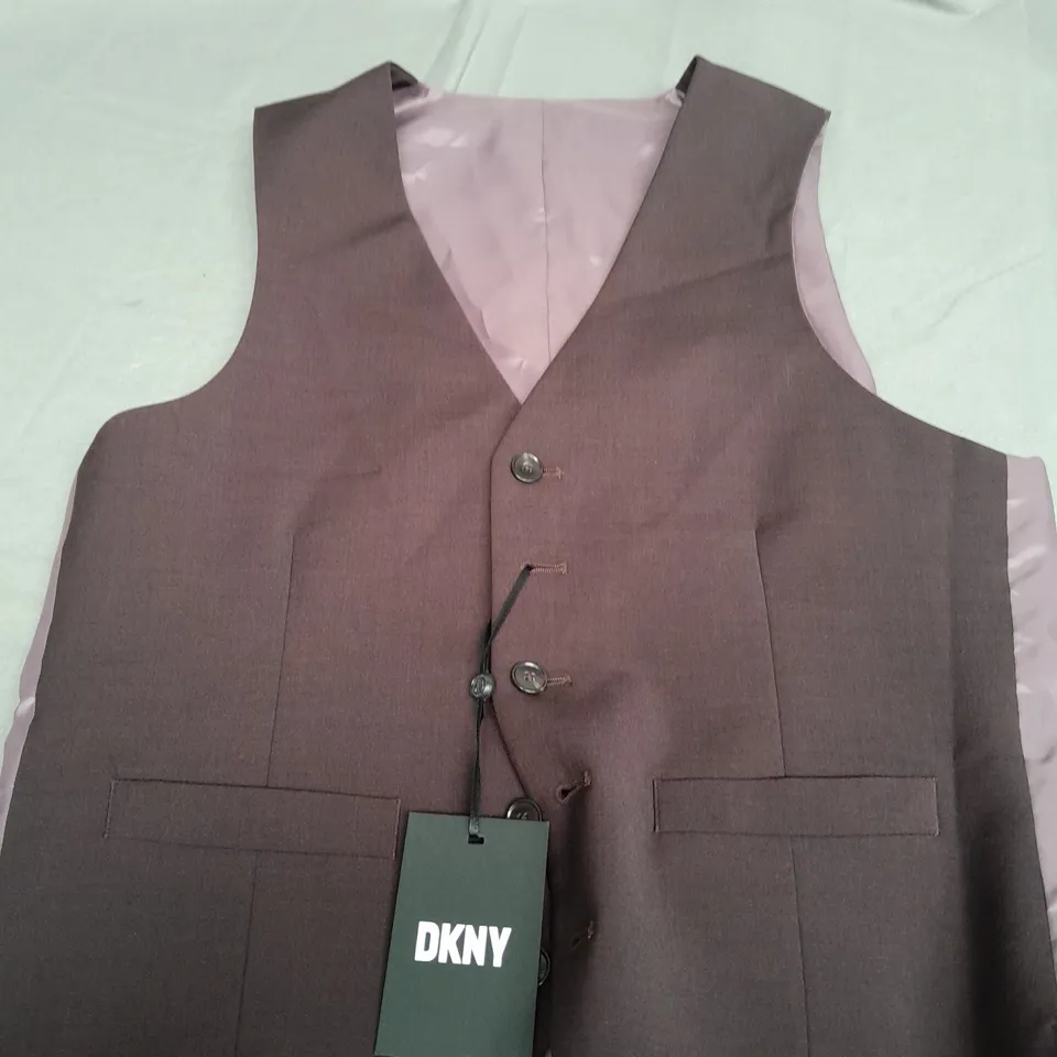 DKNY PURPLE WASIT COAT - 36R