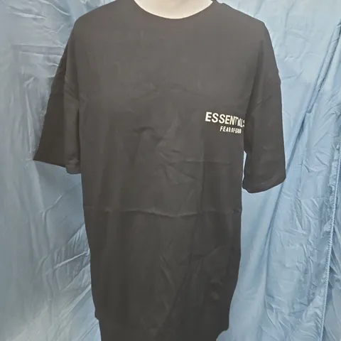 FEAR OF GOD ESSENTIALS T-SHIRT – BLACK – UK M