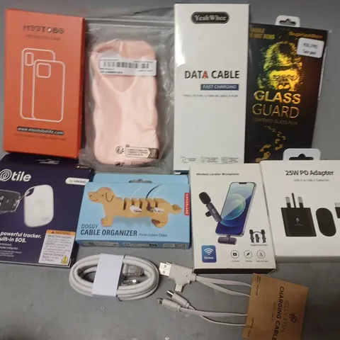 APPROX 20 ASSORTED PHONE ACCESSORIES TO INCLUDE CASES, SCREEN PROTECTORS, CHARGERS, ETC 