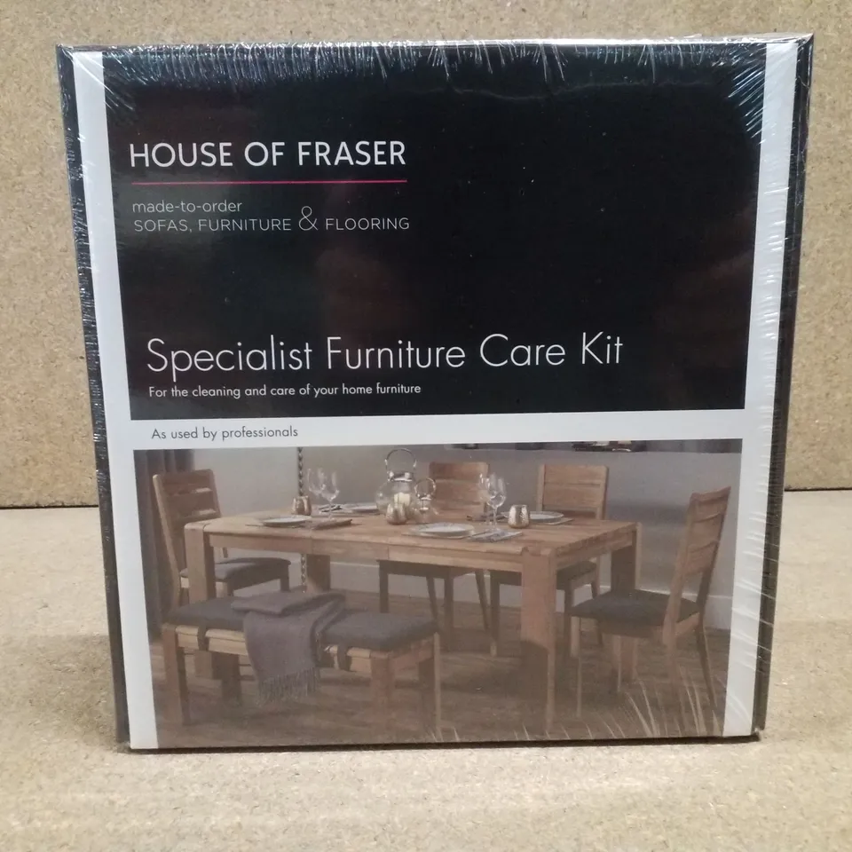 BOX CONTAINING 6 HOUSE OF FRASER SPECIALIST FURNITURE CARE KITS