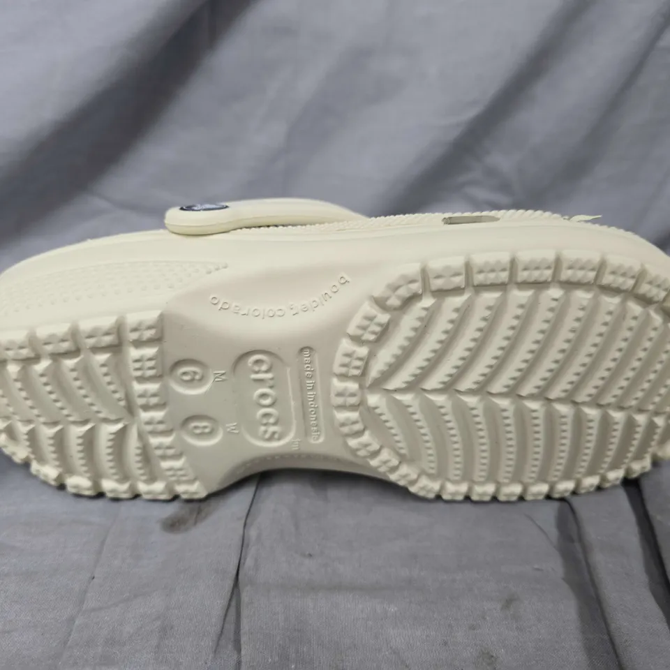 UNBOXED PAIR OF CROCS CLASSICS IN BONE - UK M5/W6