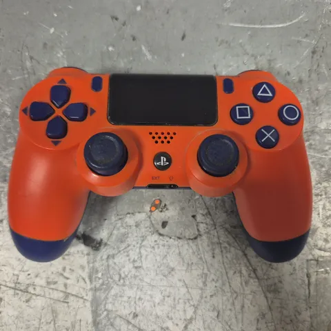 SONY PLAYSTATION 4 WIRELESS CONTROLLER IN ORANGE/NAVY