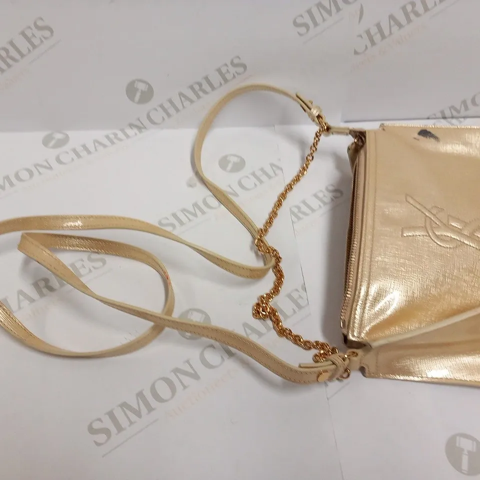 YVES SAINT LAURENT GOLD SHOULDER BAG