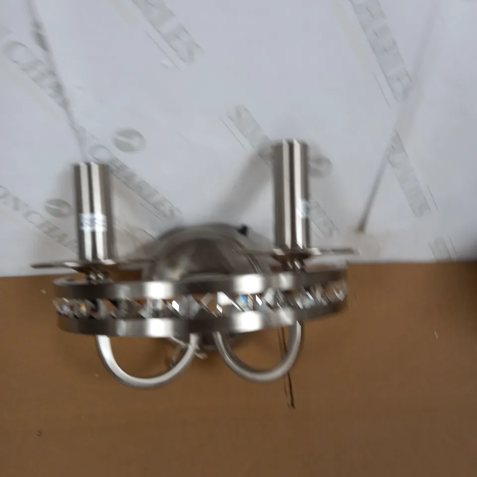 ORPHEUS 2LT WALL BRACKET SATIN CHROME FINISH