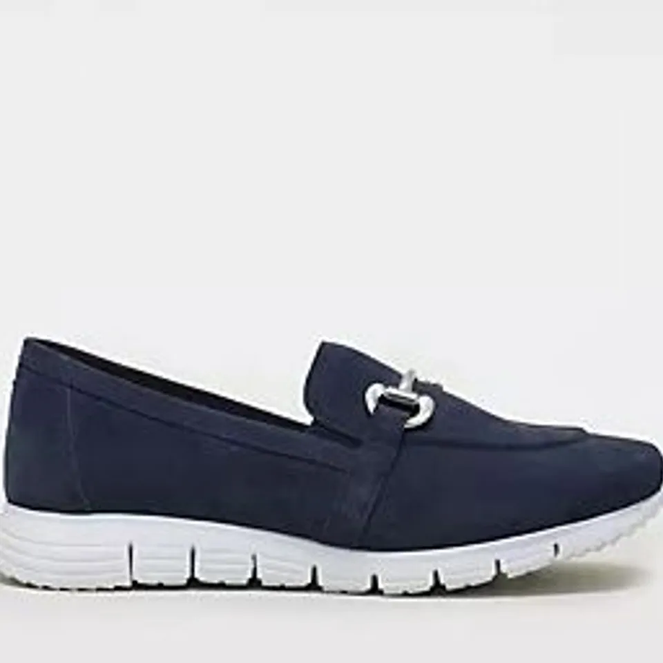 MODA IN PELLE FRANCIE LOAFER NAVY SIZE 8