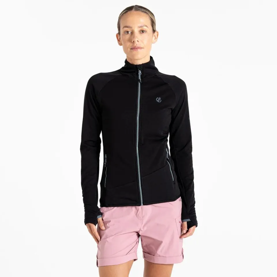 BRAND NEW DARE 2B WOMENS EMERGING FULL ZIP FLEECE IN BLACK - 12