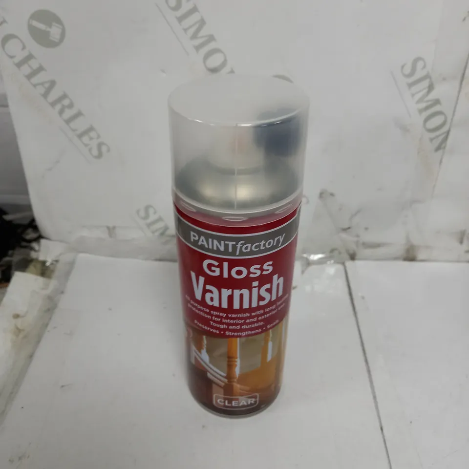 BOXED 400ML SPRAY PAINT CLEAR GLOSS X12 