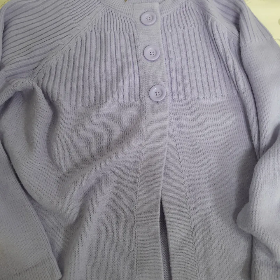 ANTHROPOLOGY KNITTED PURPLE CARDIGAN - UK 20/22