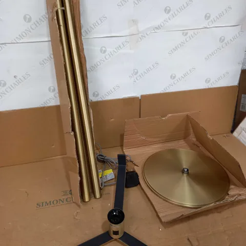 BAY WIMBLEDON ANTIQUE BRASS FLOOR LAMP