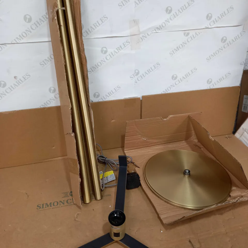 BAY WIMBLEDON ANTIQUE BRASS FLOOR LAMP