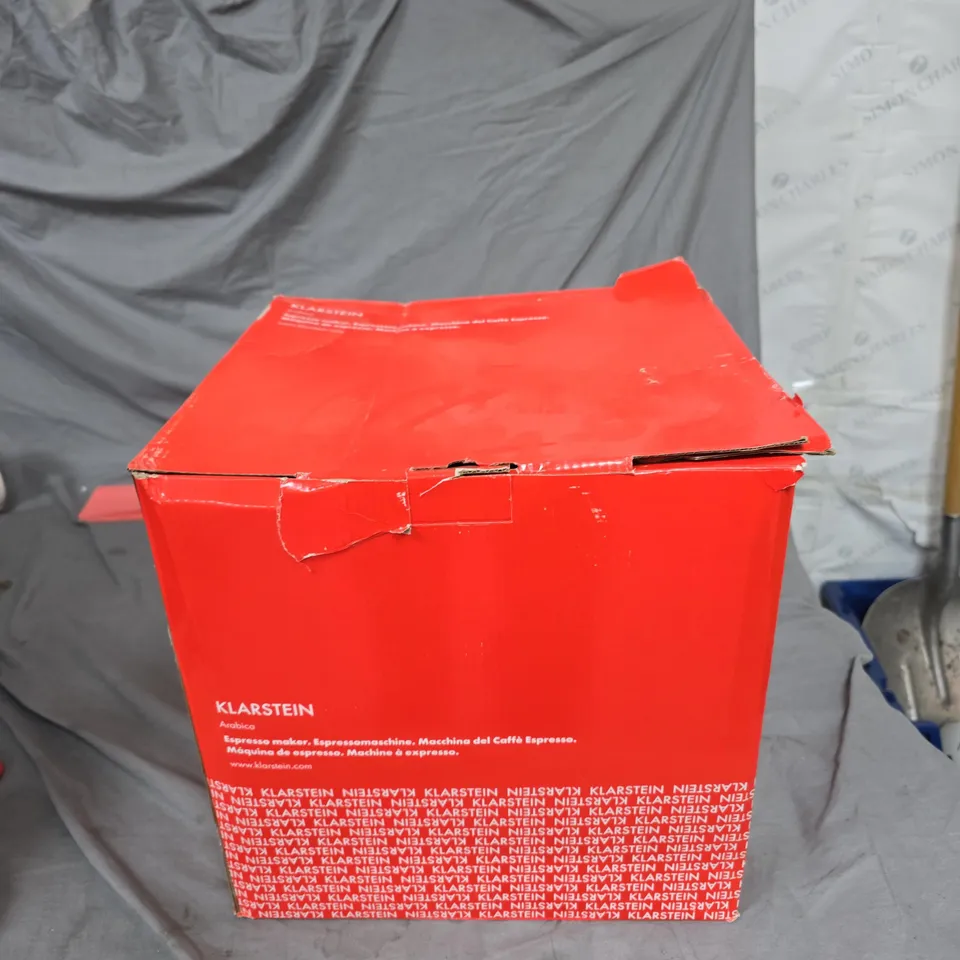 KLARSTEIN ARABICA ESPRESSO MAKER – BOXED