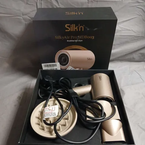 SILK'N SILKYAIR PRO HAIR DRYER – STONE, WITH ATTACHMENTS, BOXED