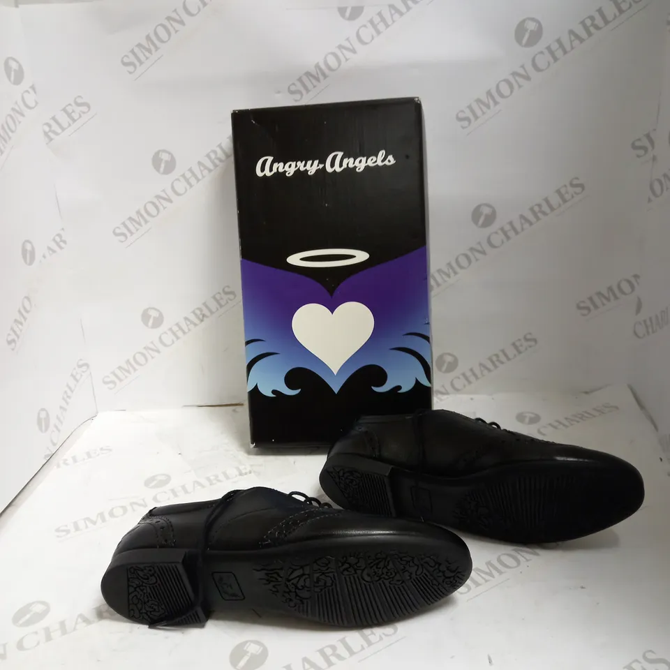 ANGRY ANGELS MATILDA BLACK LEATHER L 4M