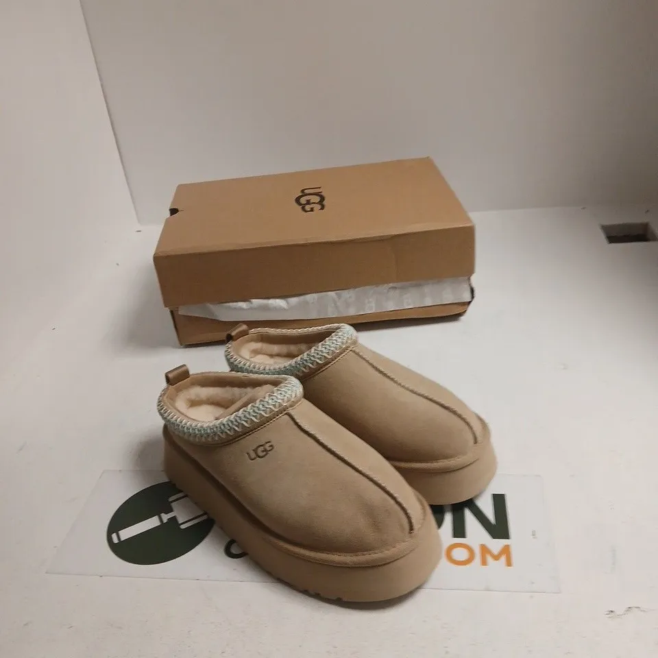 UGG TAZZ II SLIPPERS – WOMEN’S BEIGE, UK 6 (US 8)