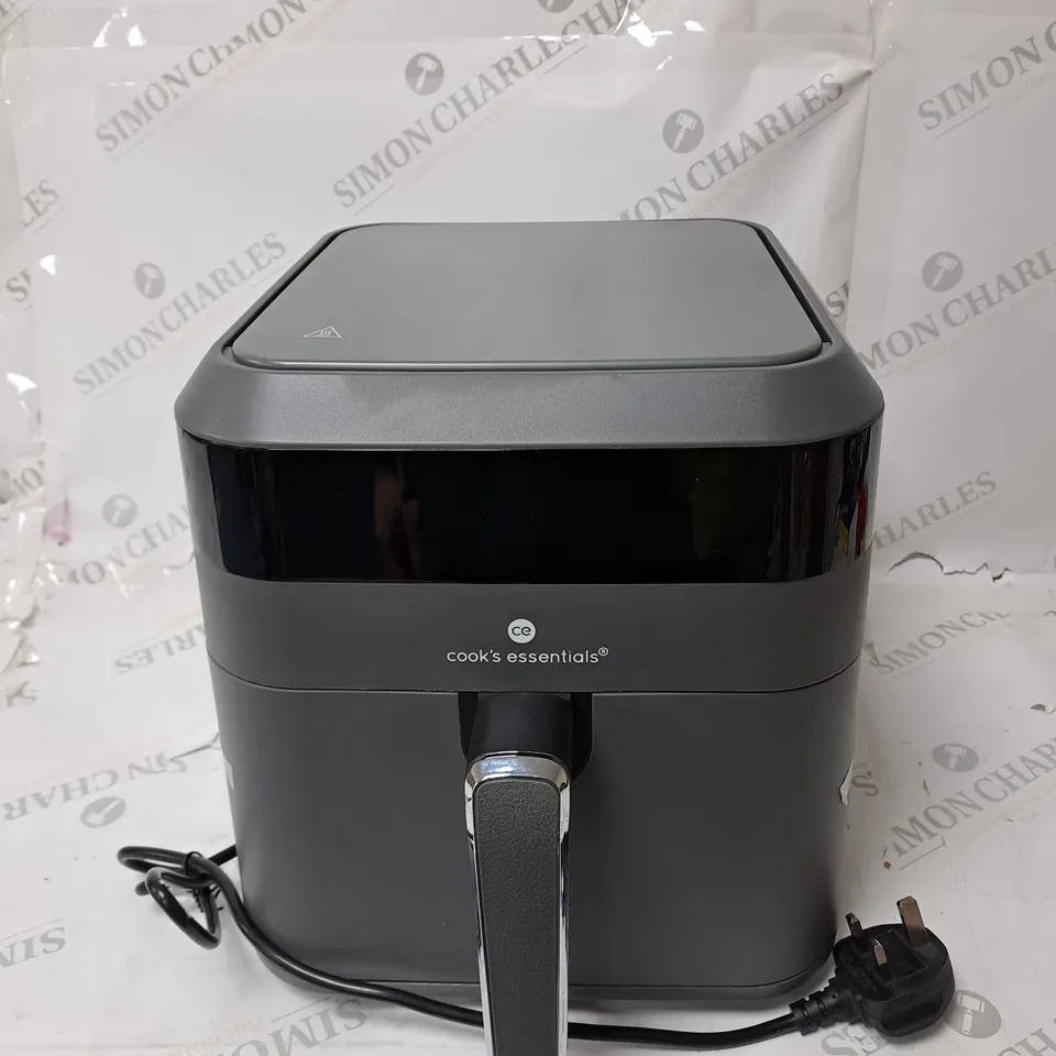 COOK'S ESSENTIALS 5.8L AIR FRYER IN SLATE GREY