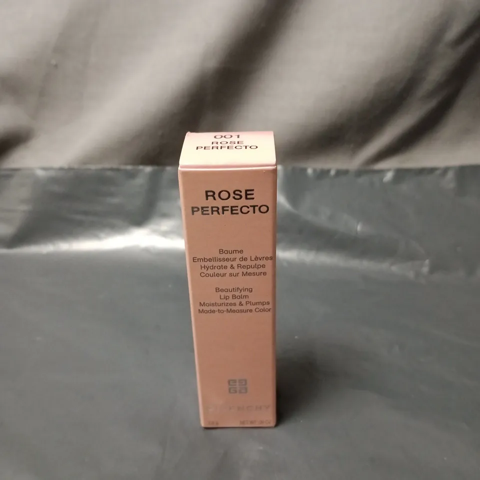 GIVENCHY ROSE PERFECTO LIP BALM - BEAUTIFYING LIP BALM, PINK BOX 2.8G