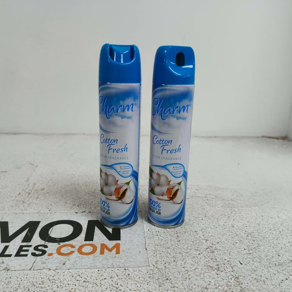 TOTE OF APPROXIMATELY 12 CHARM AIR FRESHENER SPRAYS