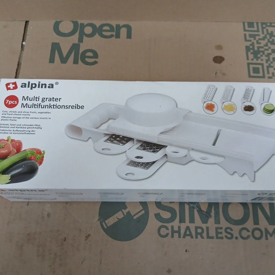 ALPINA 7-PIECE MULTIGRATER GRATER SET – BOXED