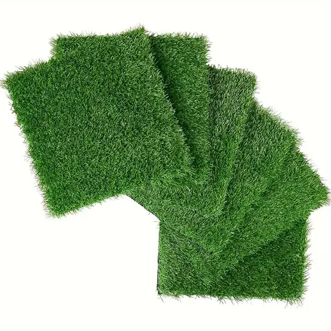 Boxed interlocking deck tiles (36 pcs) - field green (1 box)