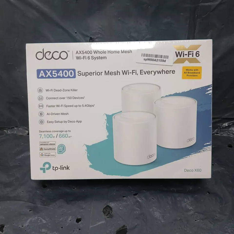 BOXED SEALED DECO AX5400 HOME MESH WIFI SYSTEM 