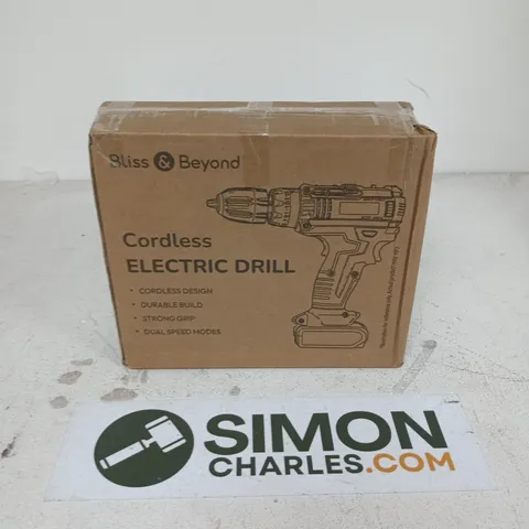 BOXED BLISS & BEYOND CORDLESS ELECTRIC DRILL