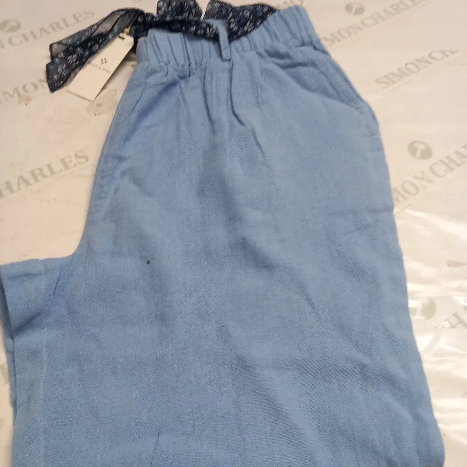MAISON DE NIMES BELTED TROUSERS IN BLUE - L