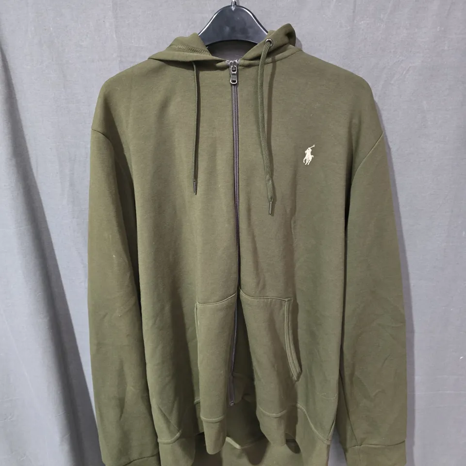 POLO RALPH LAUREN PERFORMANCE HOODIE – OLIVE GREEN, XL