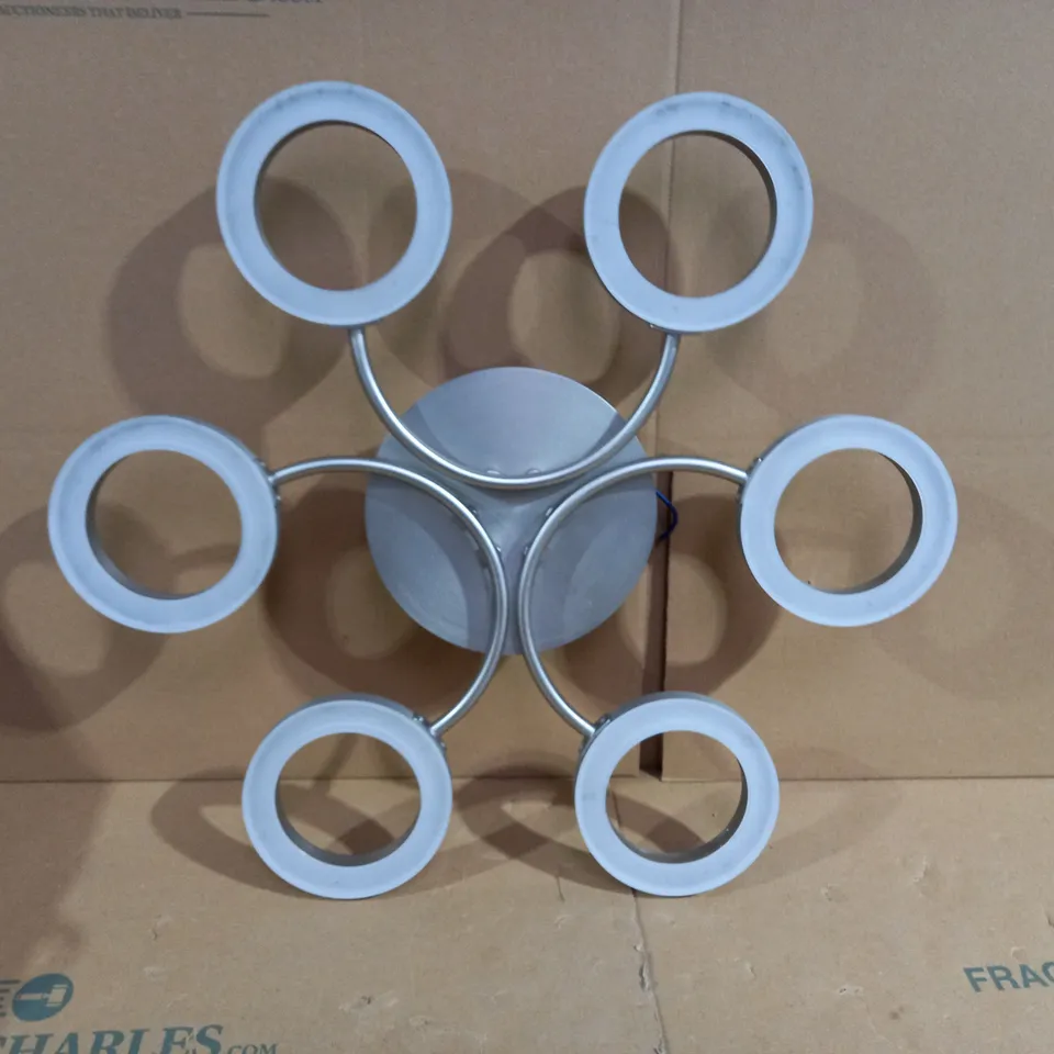 JOHN LEWIS BOYD LED SEMI FLUSH 6 ARM CEILING LIGHT