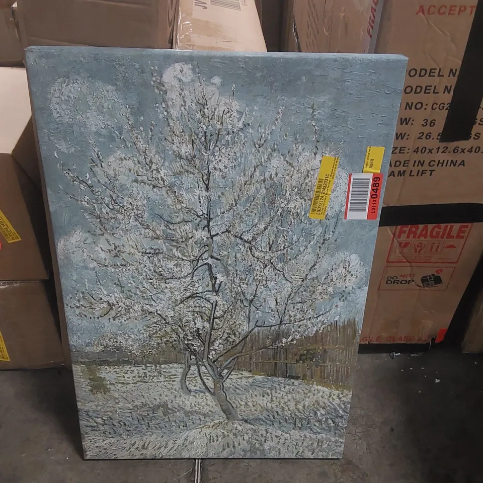 THE PINK PEACH TREE BY VINCENT VAN GOGH WRAPPED CANVAS COPY