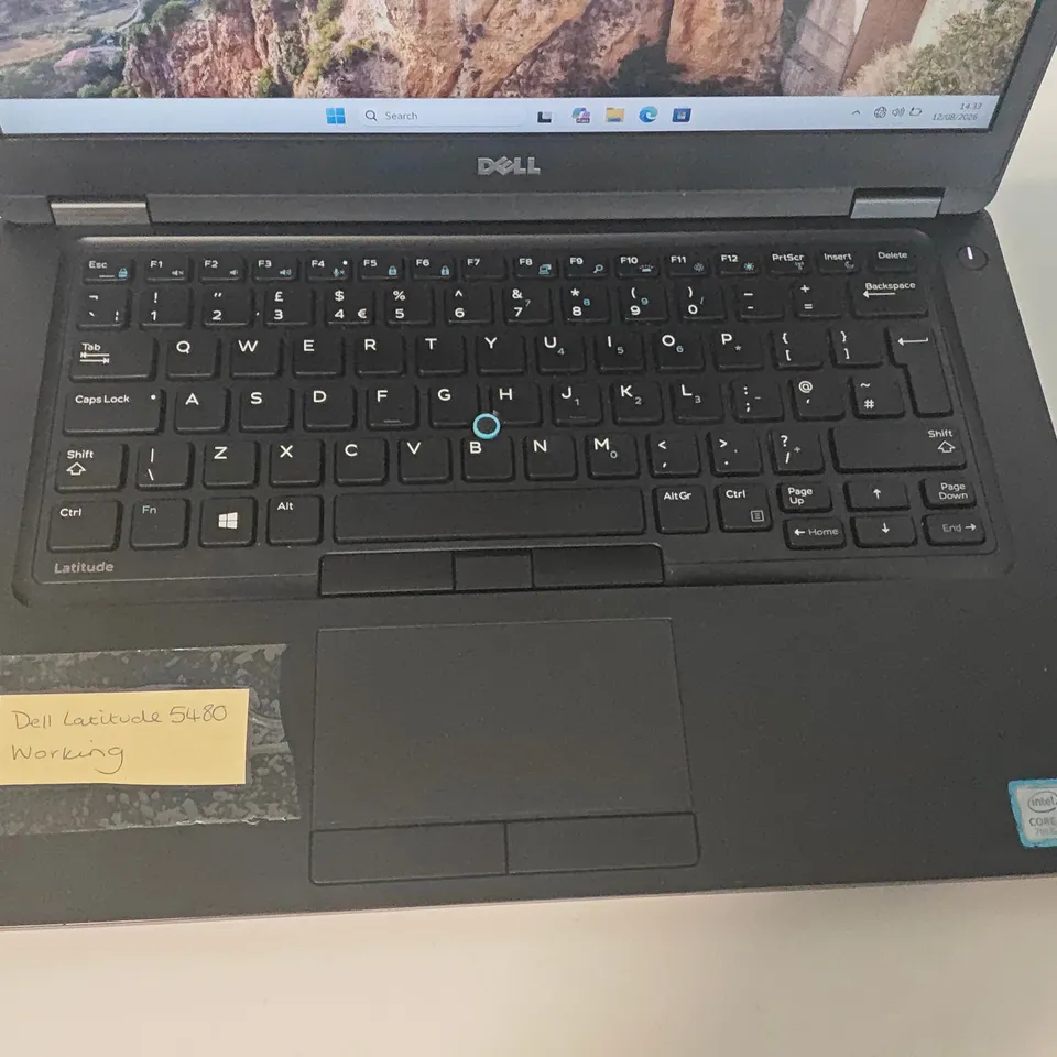 UNBOXED DELL LATITUDE 5480 INTEL I5 7TH GEN LAPTOP IN BLACK
