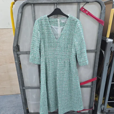 HELENE BERMAN GREEN DRESS SIZE 10