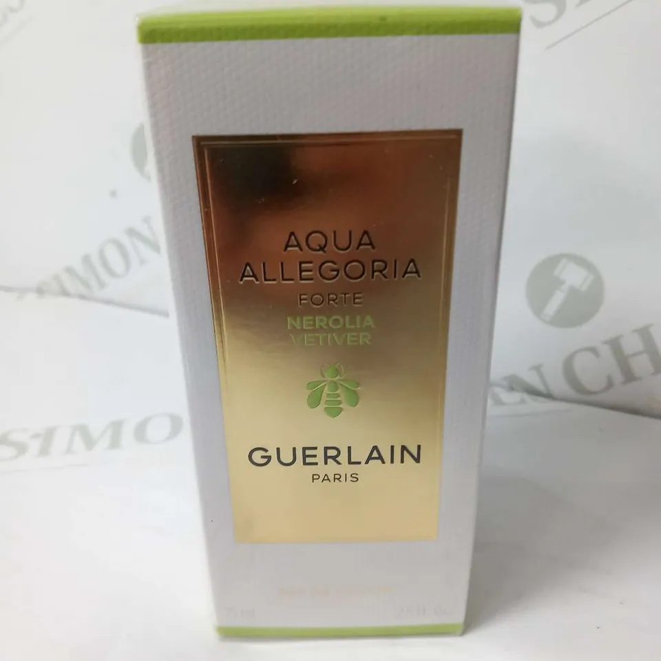 BOXED AND SEALED AQUA ALLEGORIA FORTE NEROLIA VETIVER GUERLAIN PARIS EAU DE PARFUM 75ML