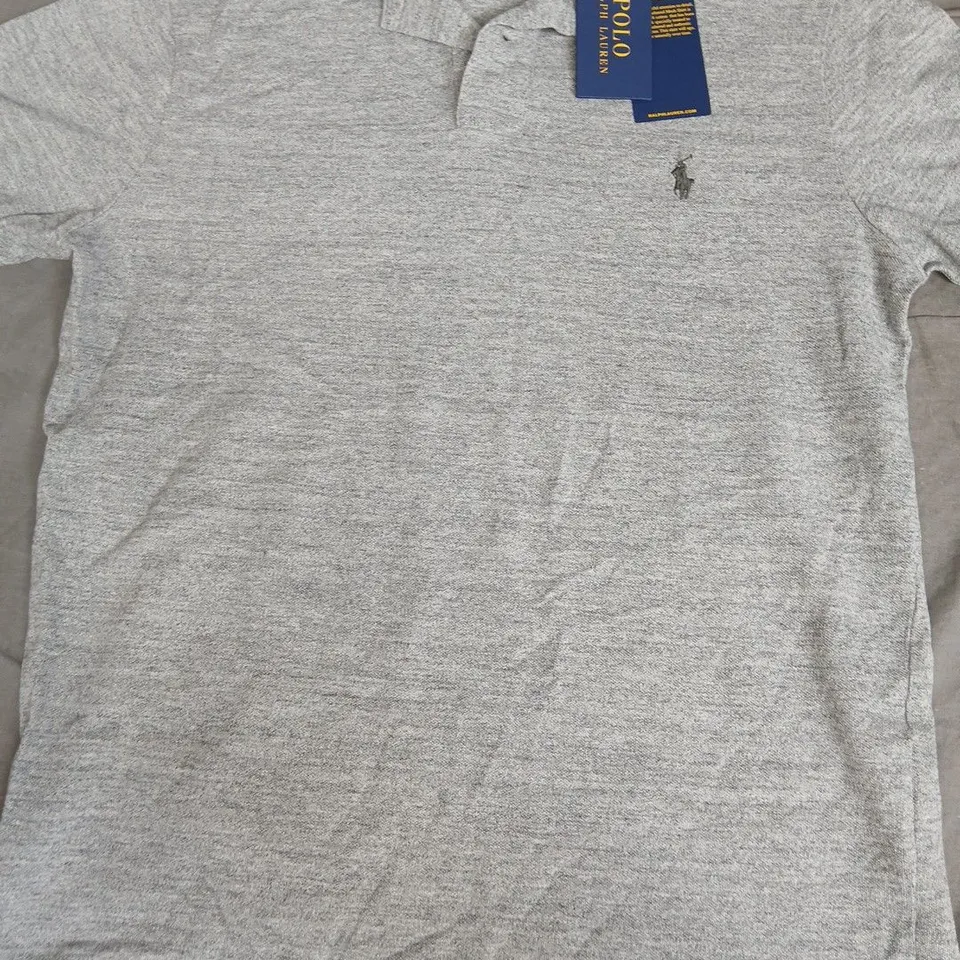 POLO RALPH LAUREN GREY POLO SHIRT - M