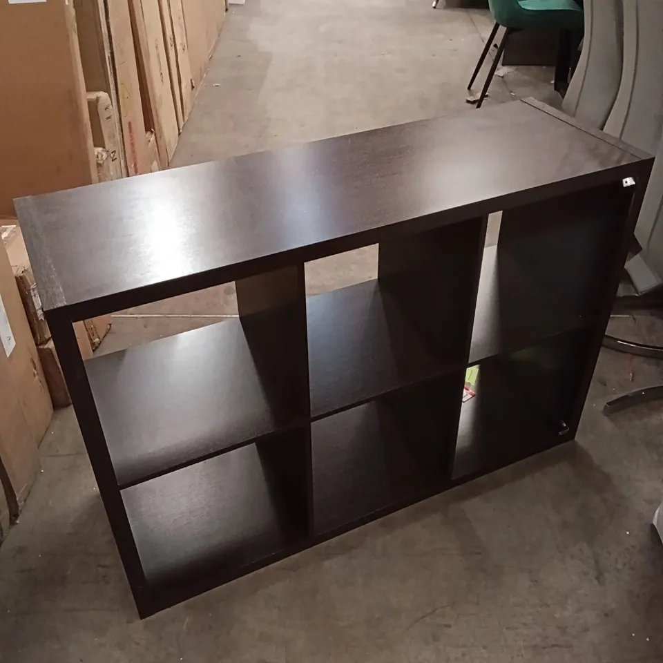 KALLAX SHELVING UNIT - DARK BROWN 