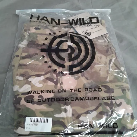 HAN-WILD CAMO CARGO TROUSERS SIZE XL 