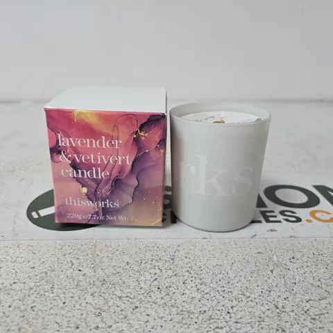 THIS WORKS LAVENDER & VETIVERT CANDLE β 220G