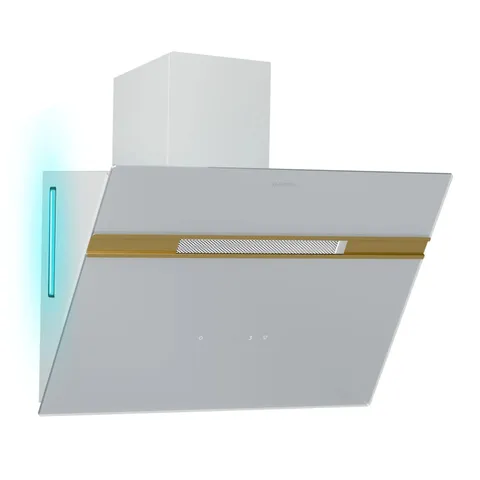 BOXED KLARSTEIN EXTRACTOR HOOD ALINA - 60 CM WALL-MOUNTED HOOD, WHITE-GOLD