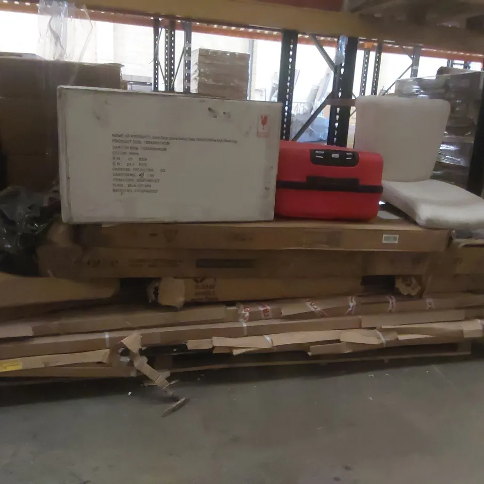 PALLET CONTAINING A LARGE QUANTITY OF ASSORTED FURNITURE PARTS ECT