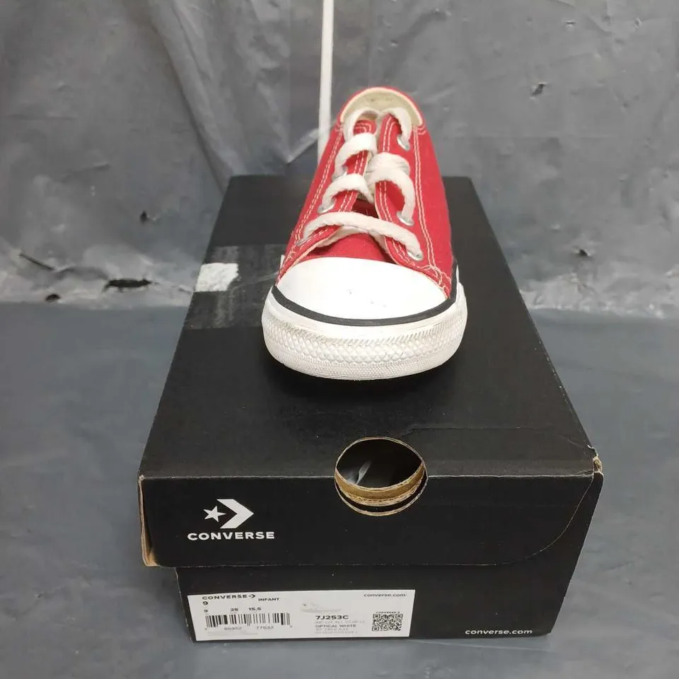 BOXED CONVERSE CHUCK TAYLOR ALL STAR INFANT TRAINERS SIZE 9