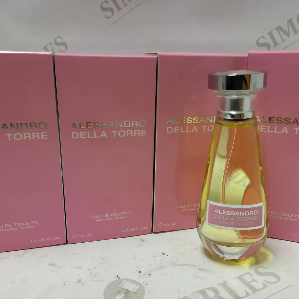 LOT OF 4 X 50ML ALESSANDRO DELLA TORRE EAU DE TOILETTE SPRAY 