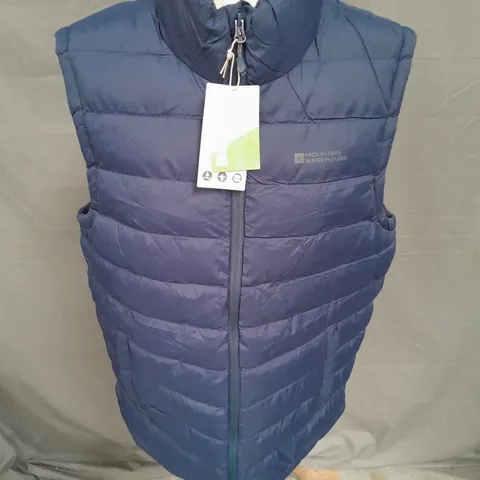 MOUNTAIN WAREHOUSE SEASONS 2 PADDED GILET IN BLUE SIZE M
