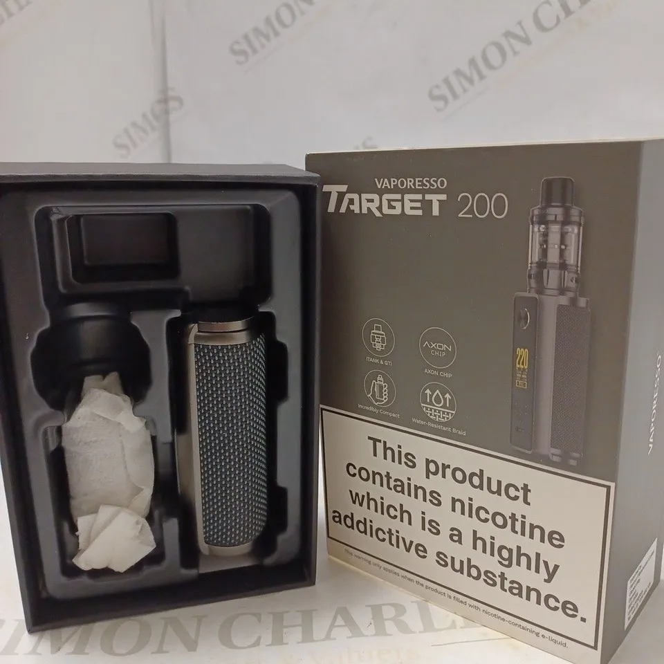 BOXED VAPORESSO TARGET 200 - SLATE GREY. 