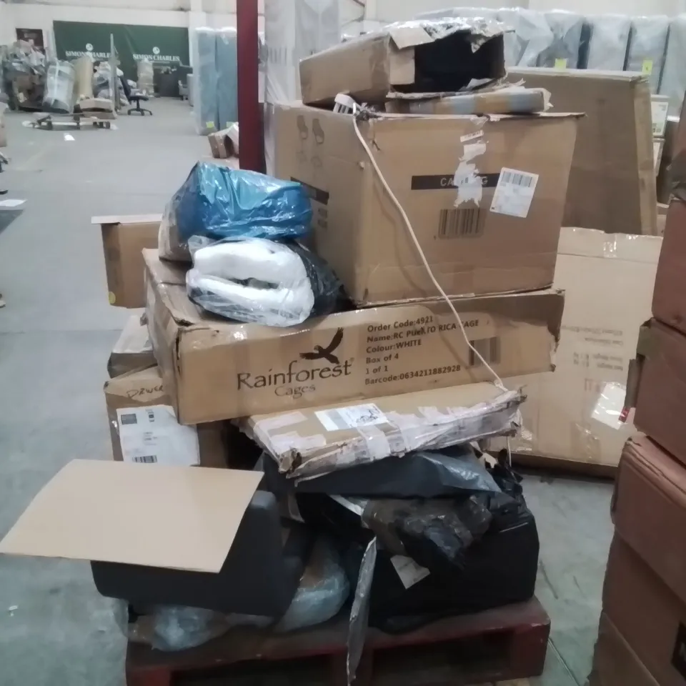 PALLET CONTAINING VARIOUS FURNITURE PARTS/CONSUMER GOODS 