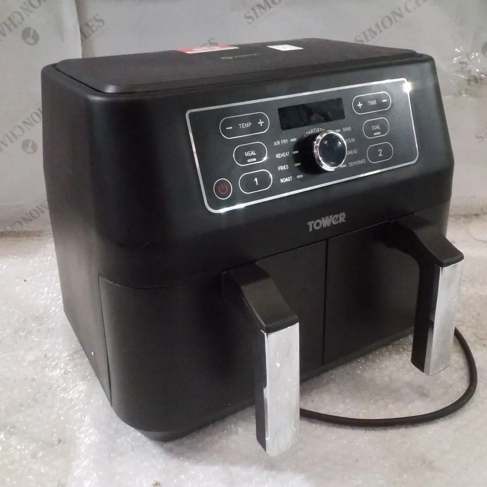BOXED TOWER 8L DUAL BASKET AIR FRYER