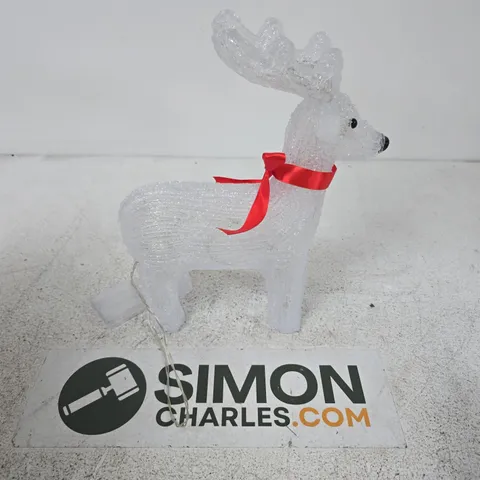 BOXED CELEBRIGHT ACRYLIC LED REINDEER WARM WHITE