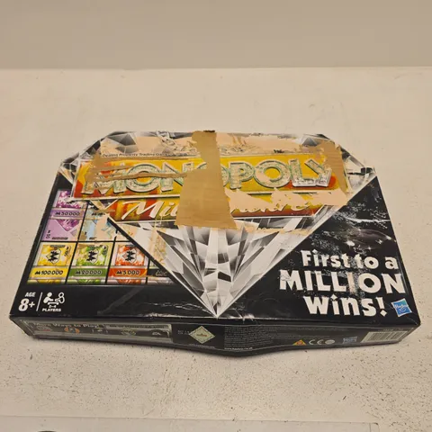 MONOPOLY: FIRST TO A MILLION WINS! BOARD GAME