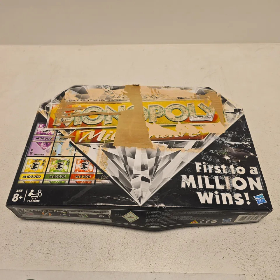 MONOPOLY: FIRST TO A MILLION WINS! BOARD GAME