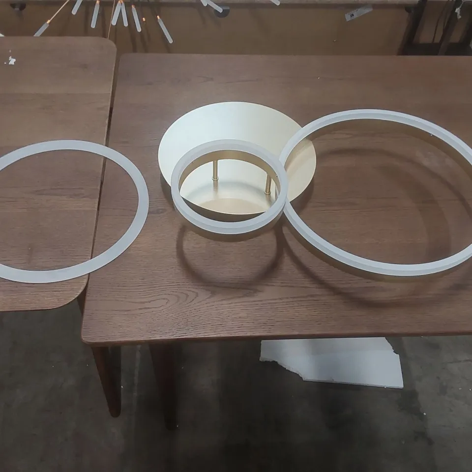 LIVINGANDHOME CLASSIC GOLDEN LOOPS ENERGY EFFICIENT LED CEILING LIGHT